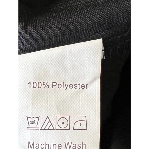 WOMEN'S SEXY SWISS DOT SLEEVES BUTTON ACCENT BLOUSE COLOR BLACK NWOT Size XL - Picture 5 of 8